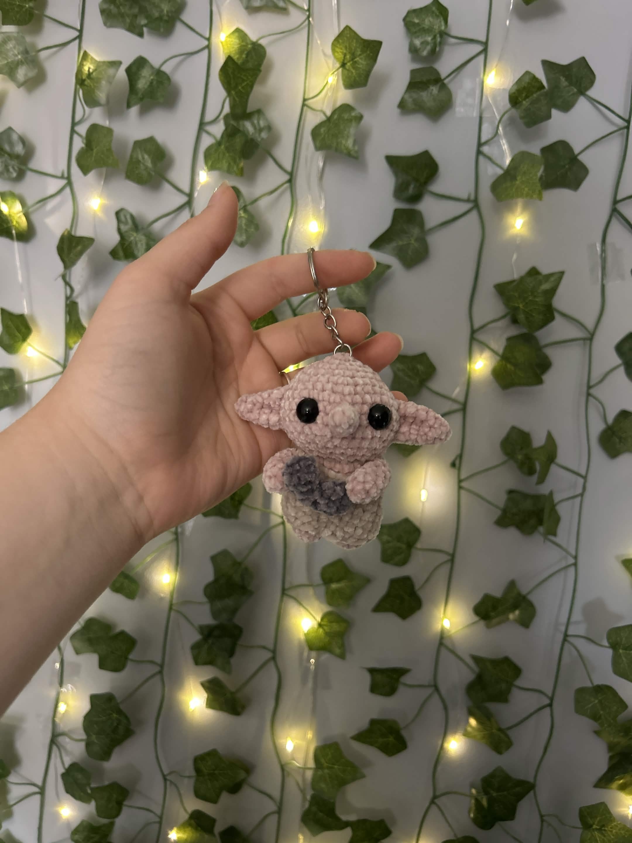 Dobby House Elf Crochet Keyring