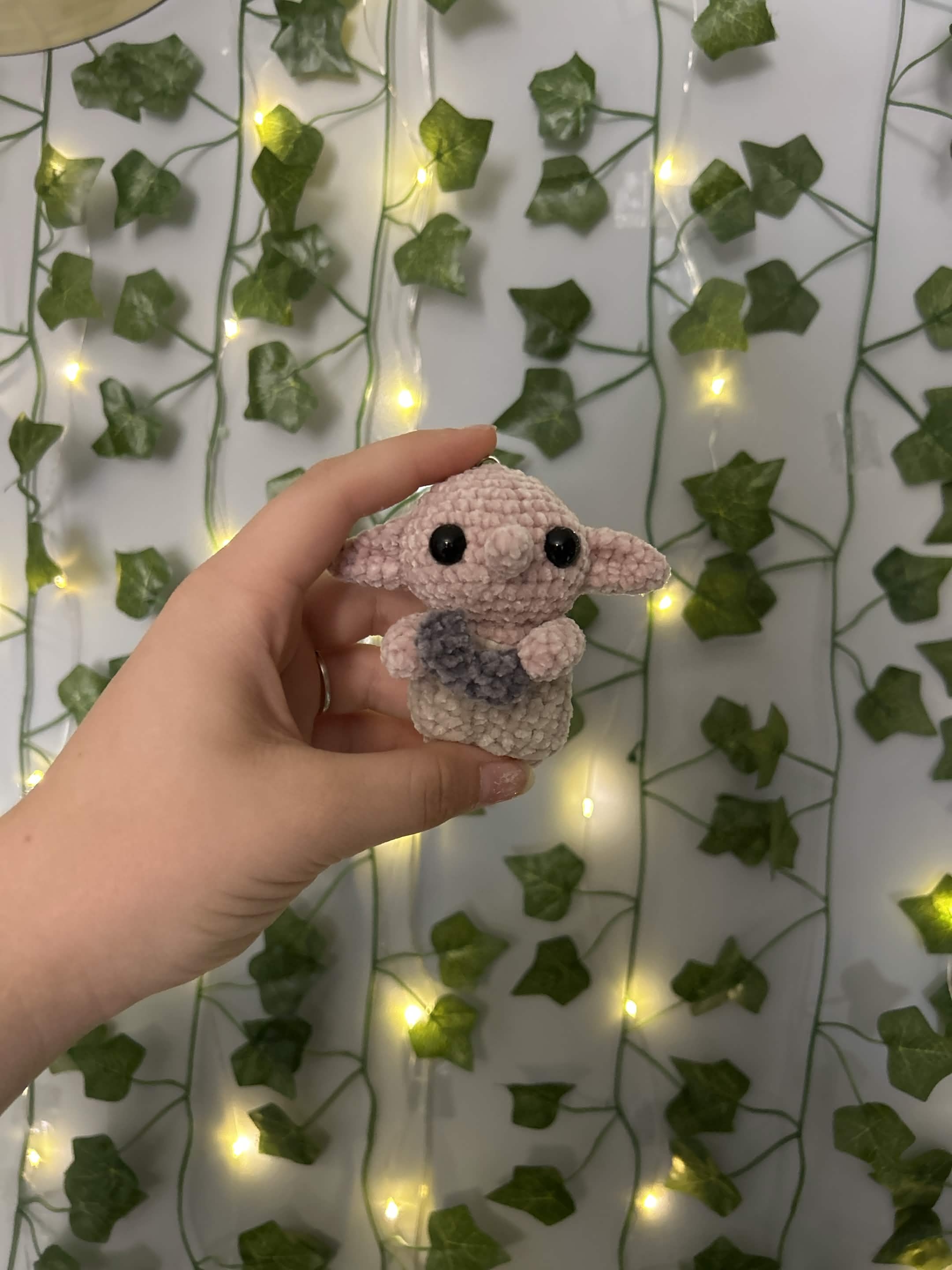 Dobby House Elf Crochet Keyring